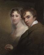 Self-Portrait of the Artist Painting His Wife (Sarah Annis Sully) Thomas